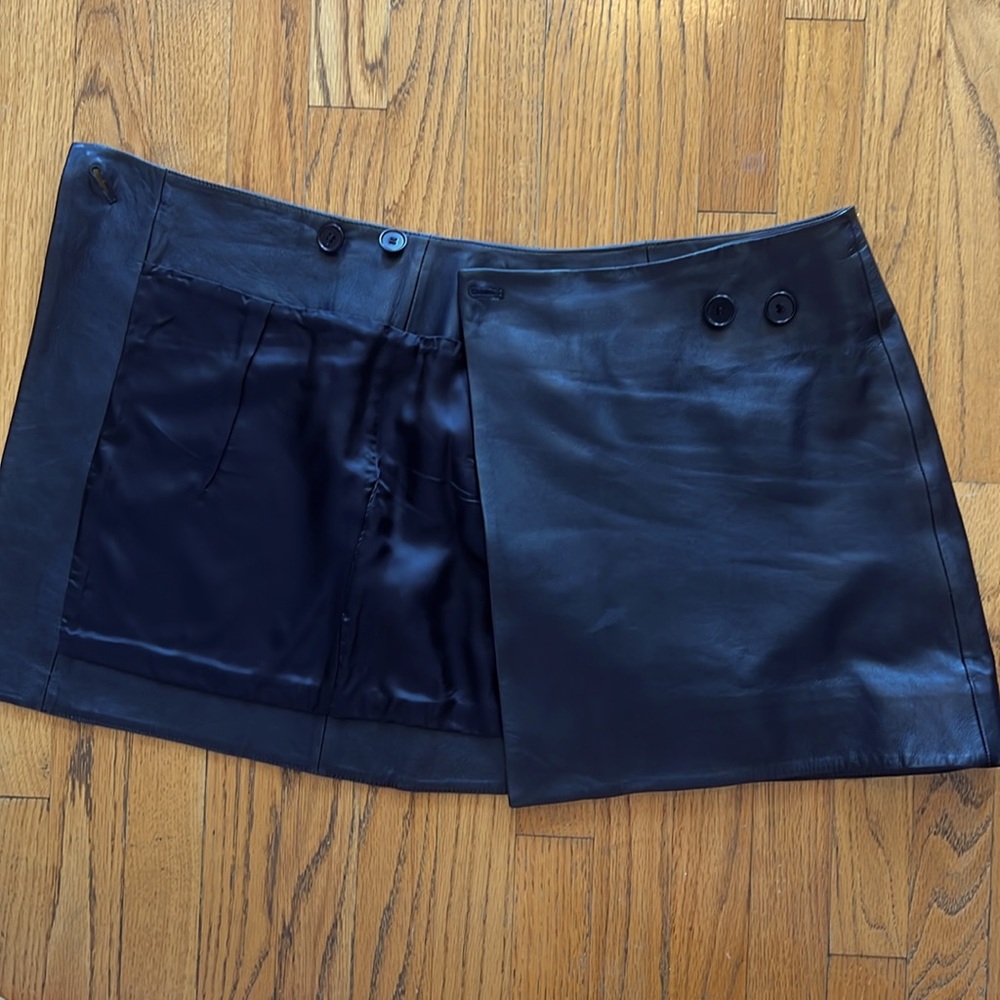 COS Black Leather Mini Skirt - Picture 7 of 7